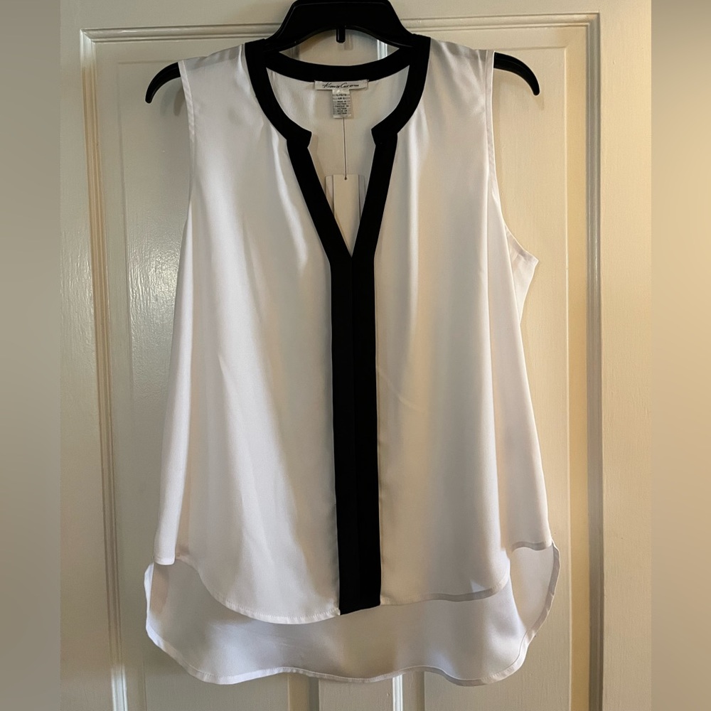 Kenneth Cole tank top in white.